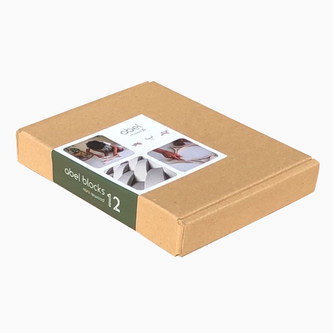 Abel Wooden Toys Rewood mini blokken - 12 stuks