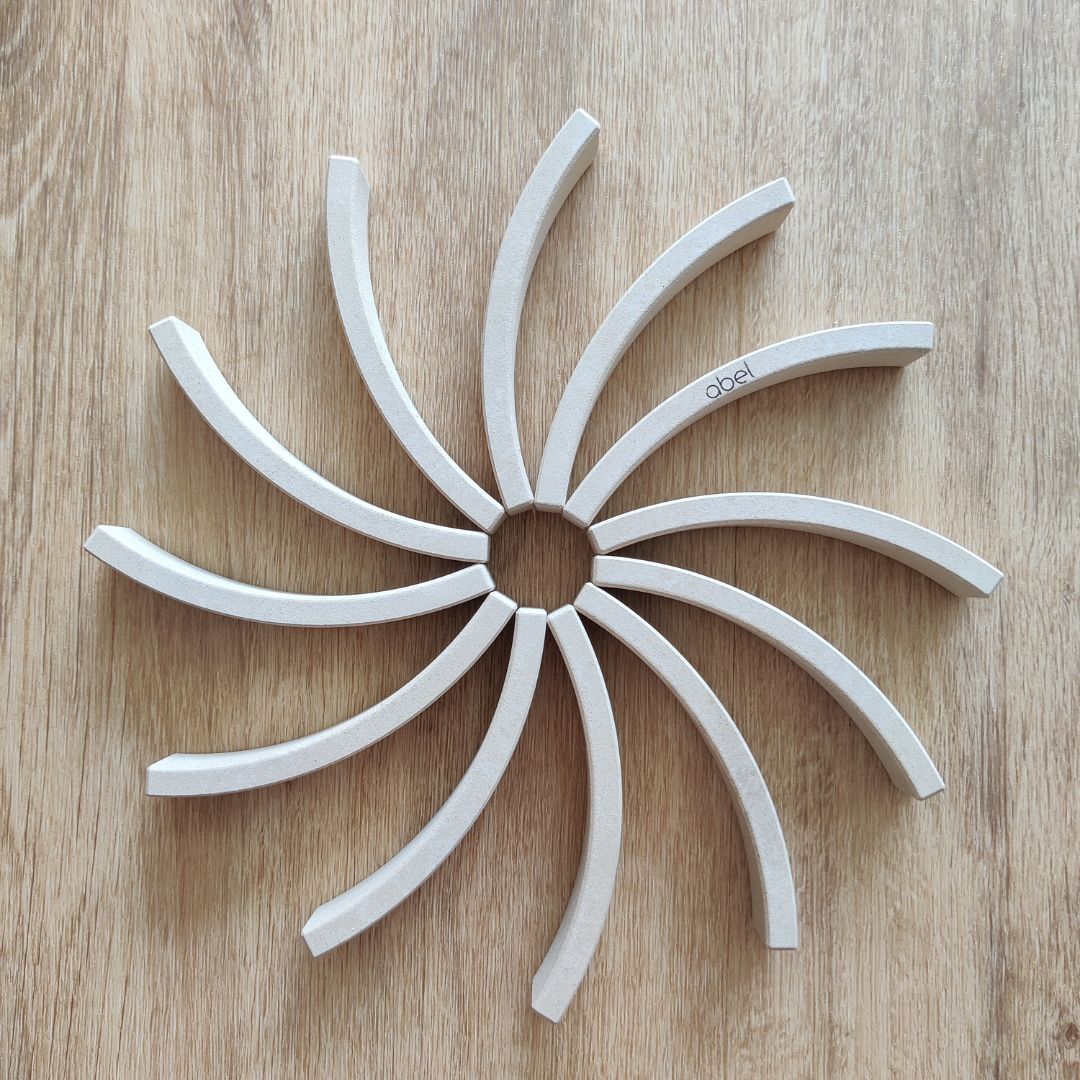 Abel Wooden Toys Rewood mini blokken - 12 stuks