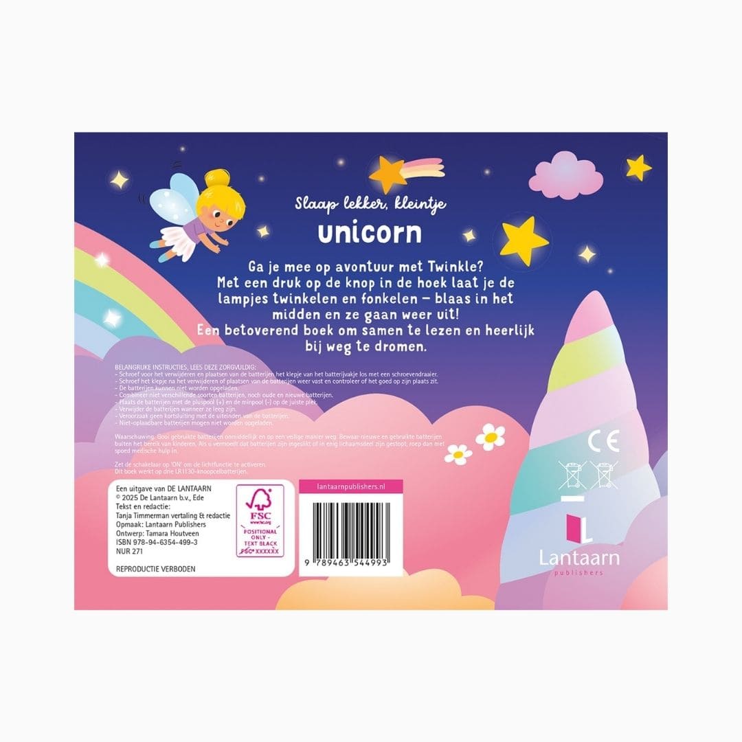 Slaap lekker, kleintje - unicorn | Lantaarn Publishers