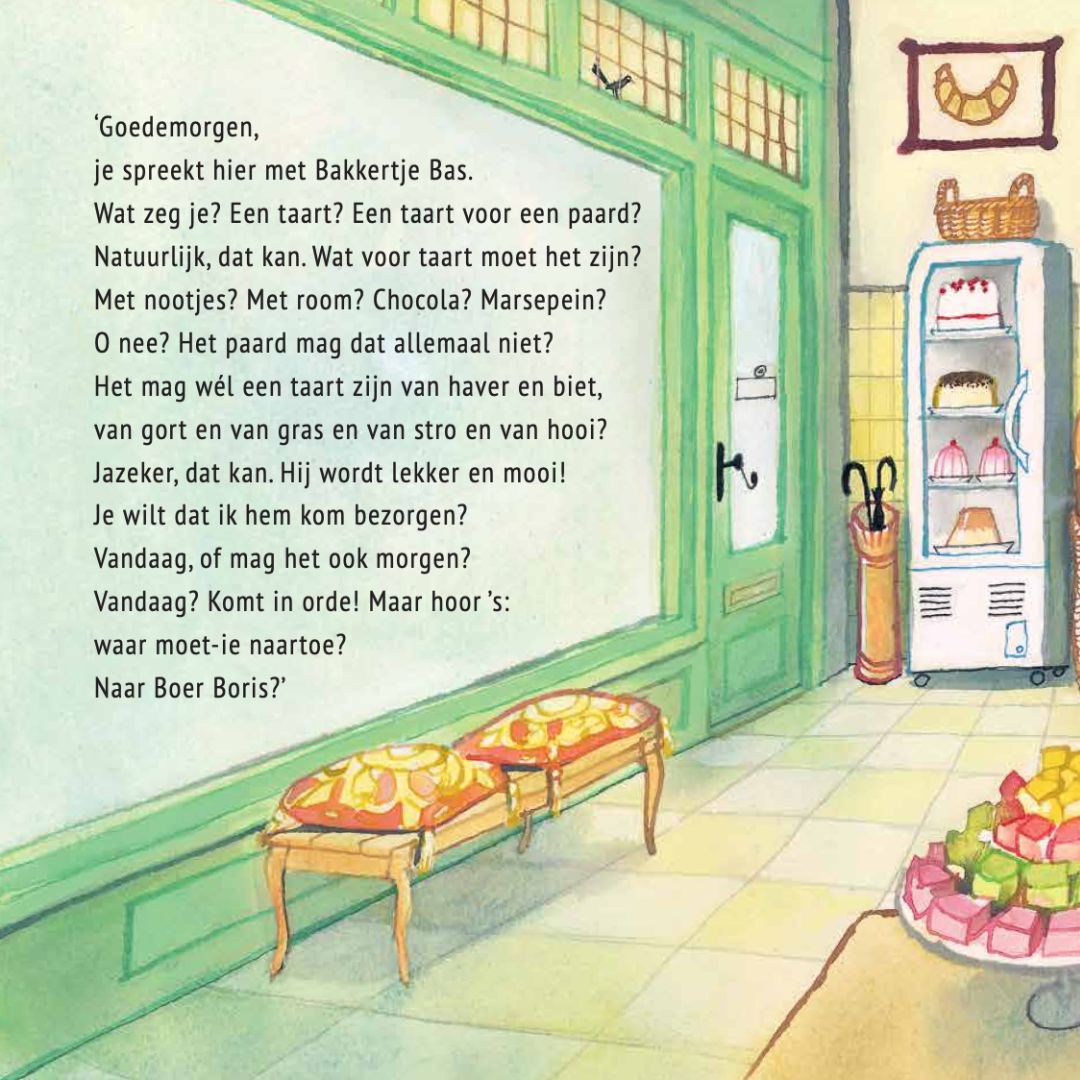 Boer Boris en bakkertje Bas auteur Ted van Lieshout en illustrator Philip Hopman door uitgeverij Gottmer