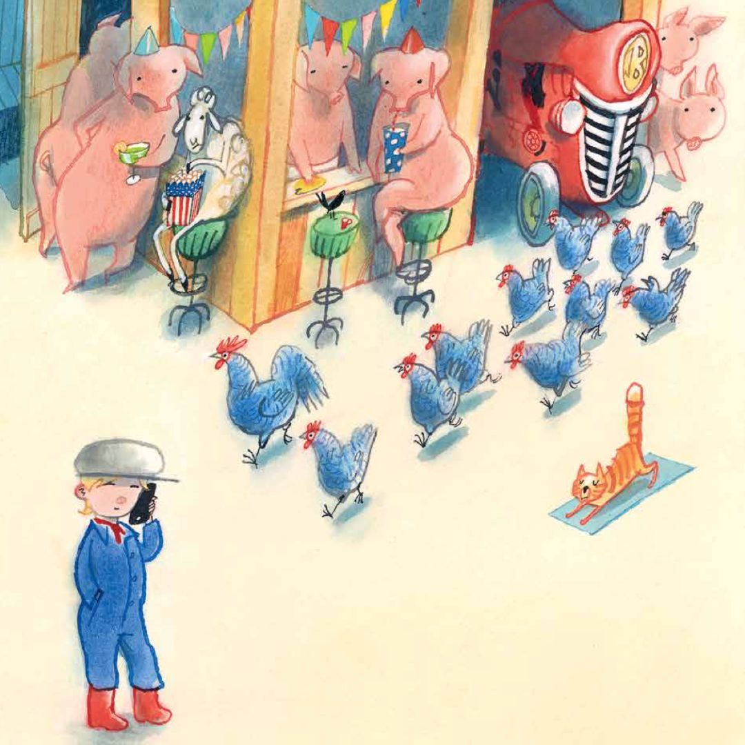 Boer Boris en bakkertje Bas auteur Ted van Lieshout en illustrator Philip Hopman door uitgeverij Gottmer