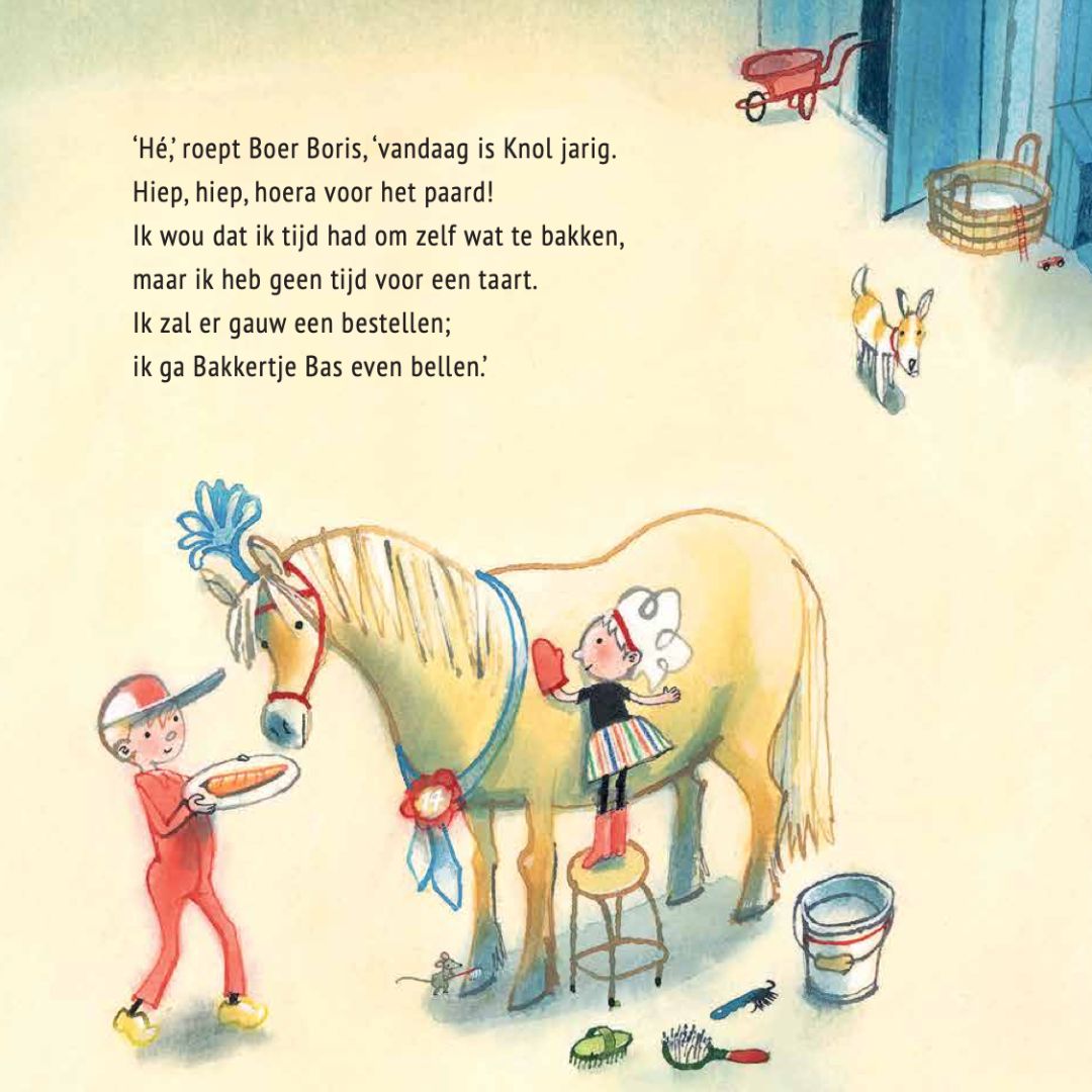 Boer Boris en bakkertje Bas auteur Ted van Lieshout en illustrator Philip Hopman door uitgeverij Gottmer