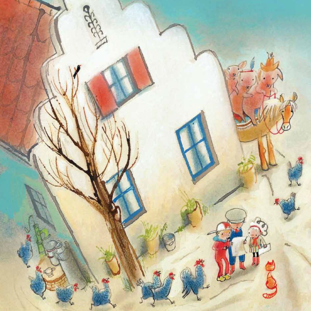 Boer Boris een paard voor Sinterklaas auteur Ted van Lieshout en Illustrator Philip Hopman uitgeverij Gottmer