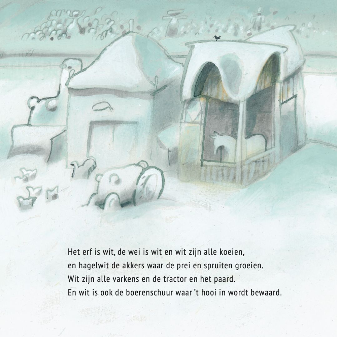 Uitgeverij Gottmer Boer Boris in de sneeuw auteur Ted van Lieshout en illustrator Philip Hopman