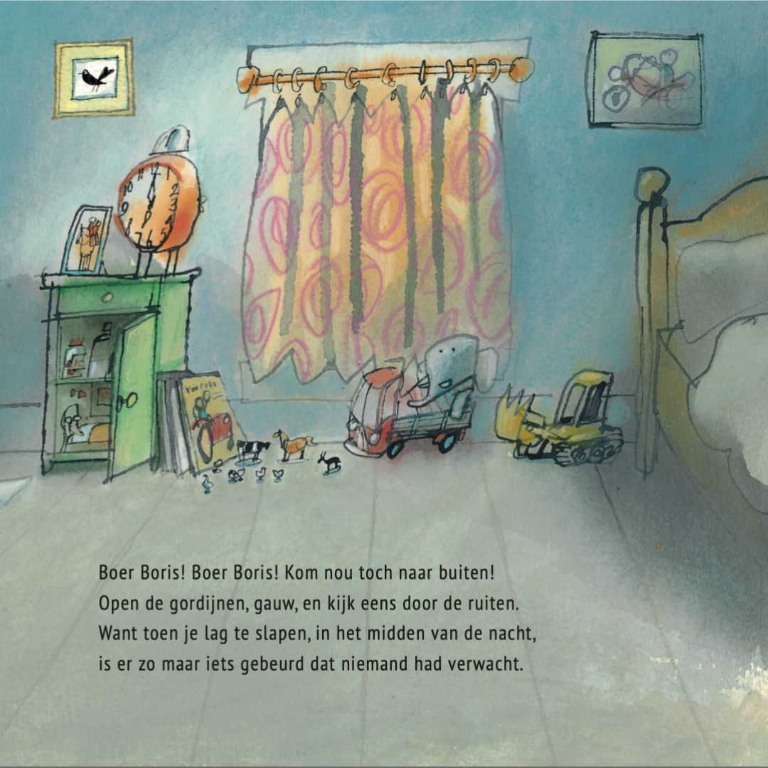 Uitgeverij Gottmer Boer Boris in de sneeuw auteur Ted van Lieshout en illustrator Philip Hopman