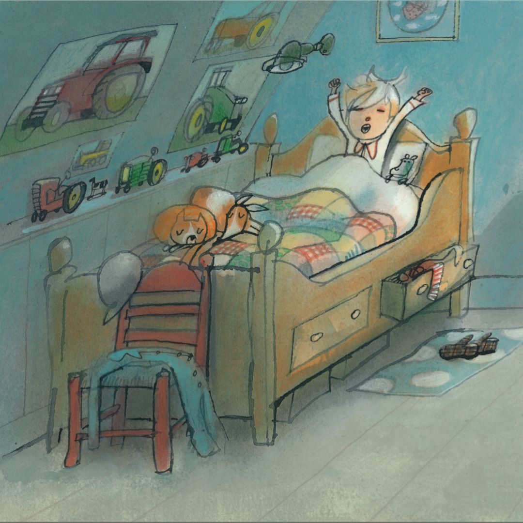 Uitgeverij Gottmer Boer Boris in de sneeuw auteur Ted van Lieshout en illustrator Philip Hopman