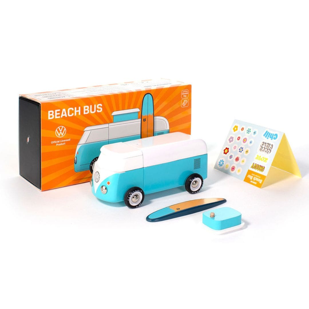 Volkswagen houten speelgoed T1 bus blauw van Candylab Toys