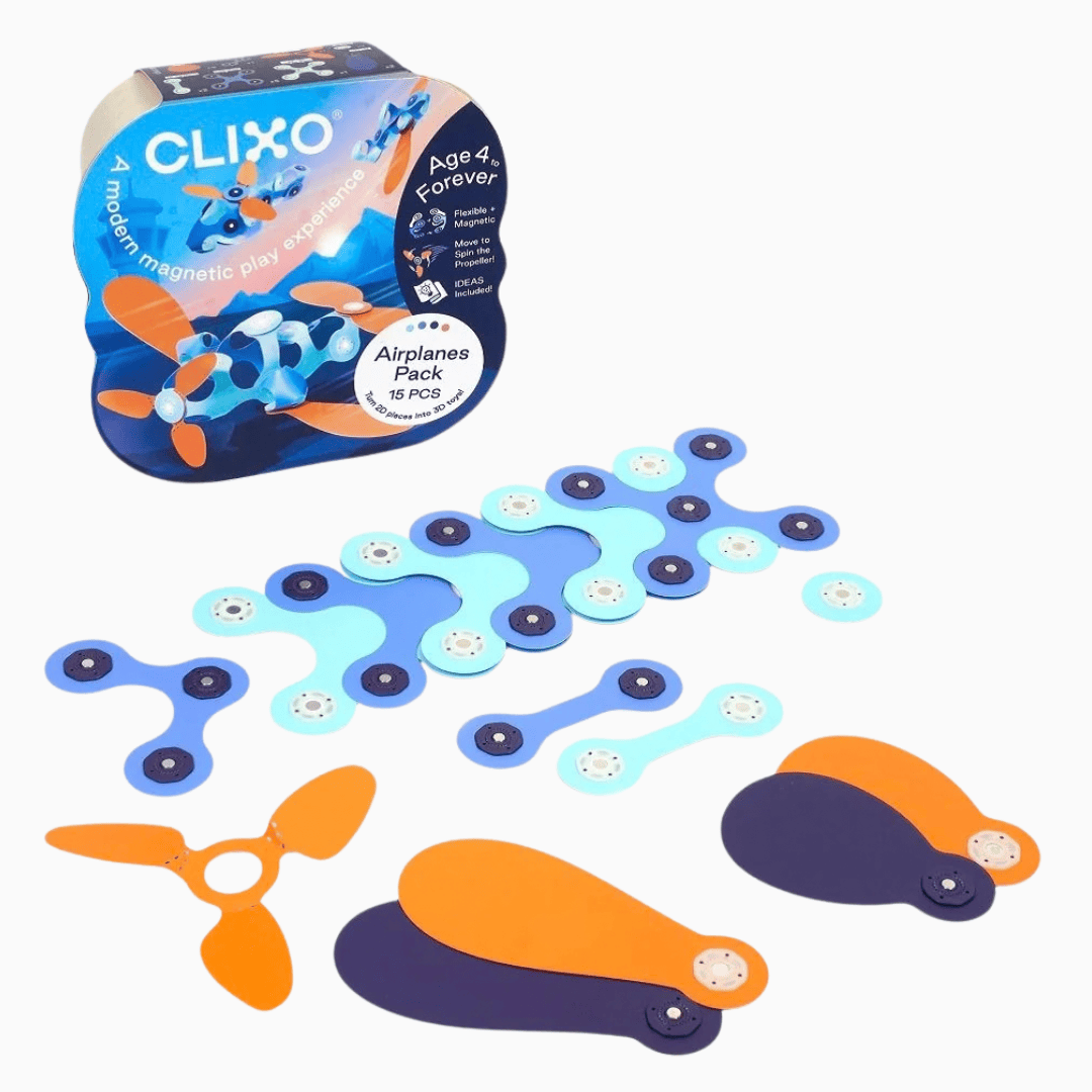 Clixo magnetisch speelgoed airplane pack