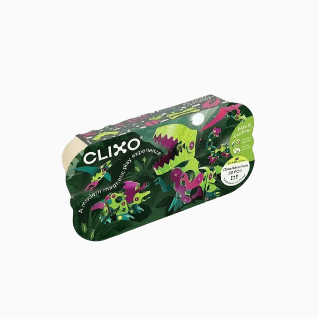 Clixo magnetische speelgoed dino adventure pack