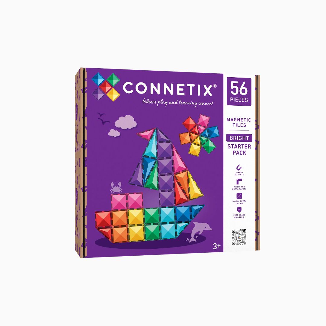 CONNETIX bright starter pack regenboog met 56 magnetische tegels