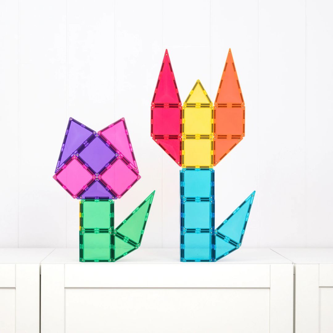 CONNETIX bright starter pack regenboog met 56 magnetische tegels
