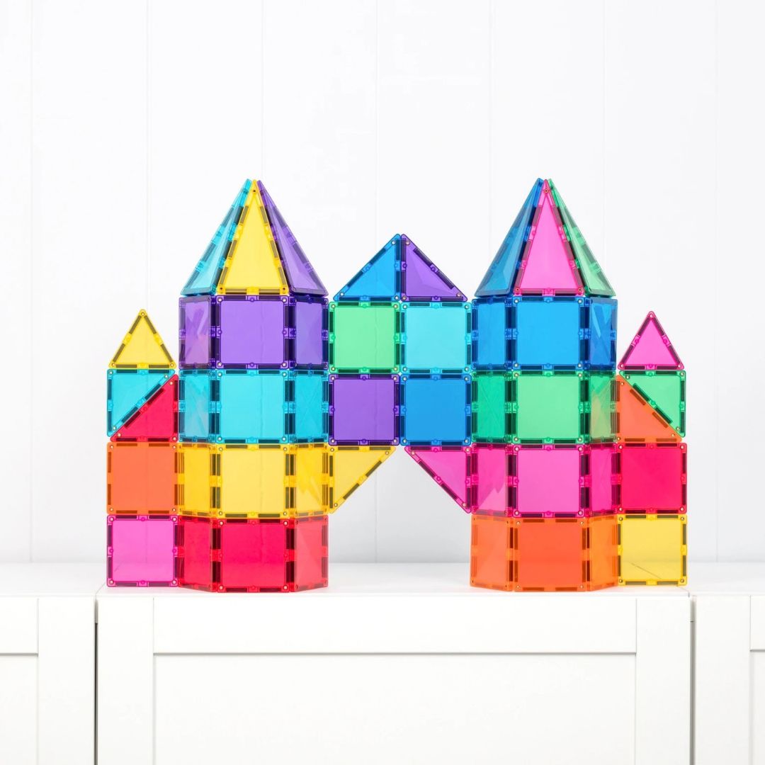 CONNETIX bright starter pack regenboog met 56 magnetische tegels