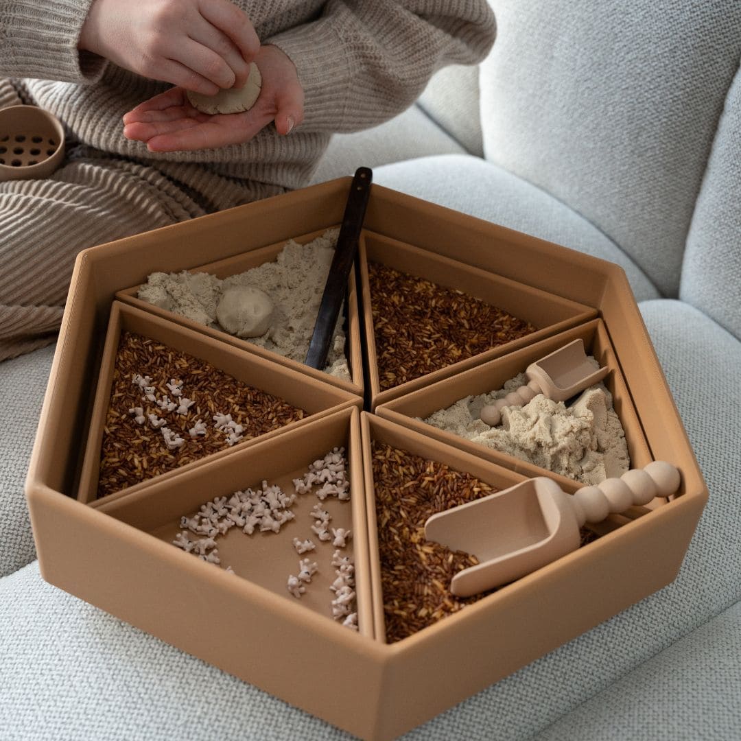 Grennn speelrijst teddy beer mix bruin