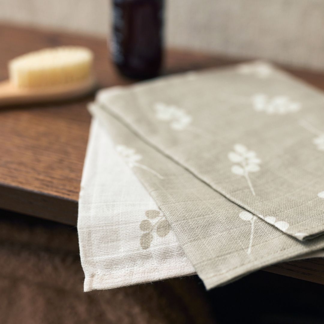 Jollein hydrofiele washandje olive green - 3-pack