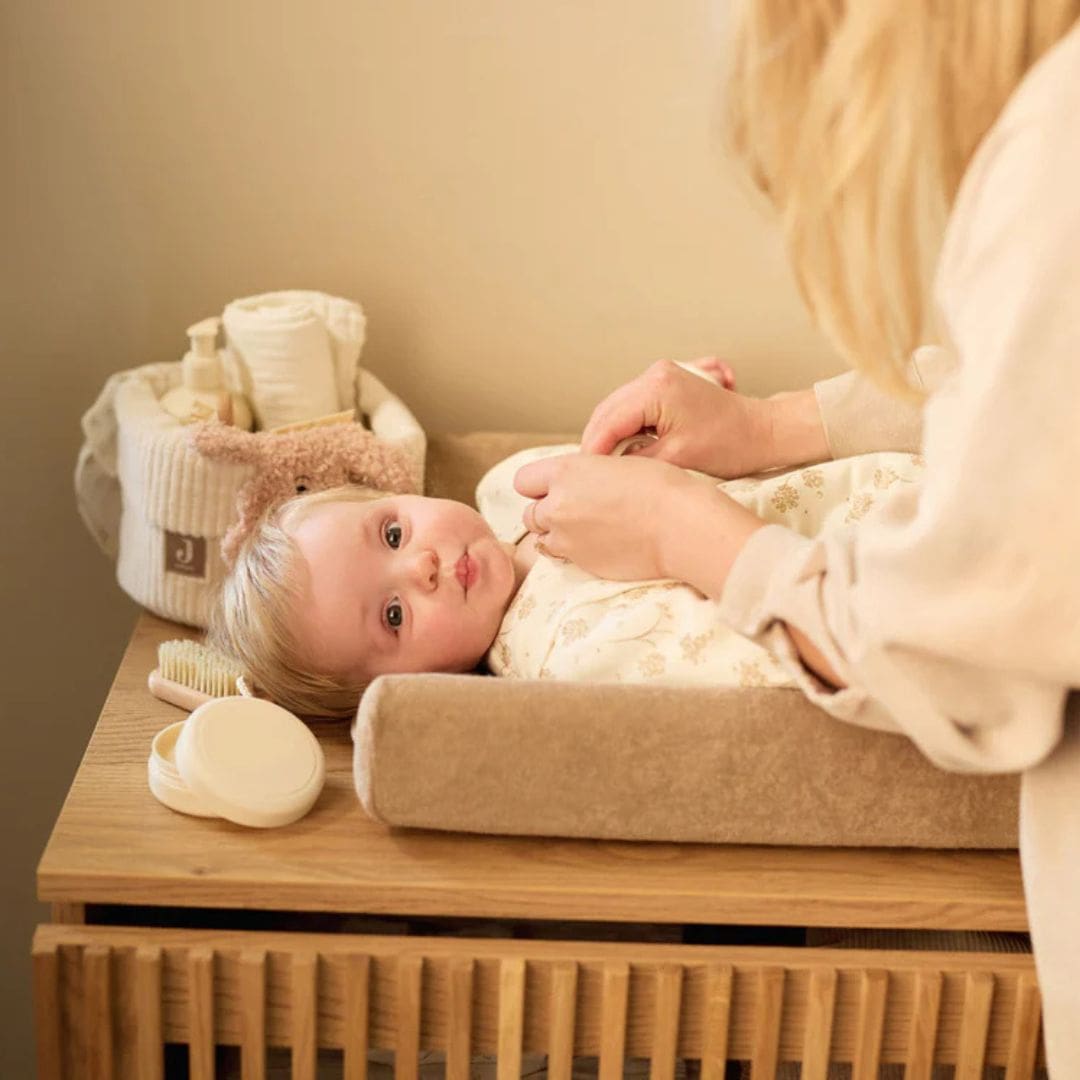 Jollein aankleedkussenhoes badstof - milky coffee