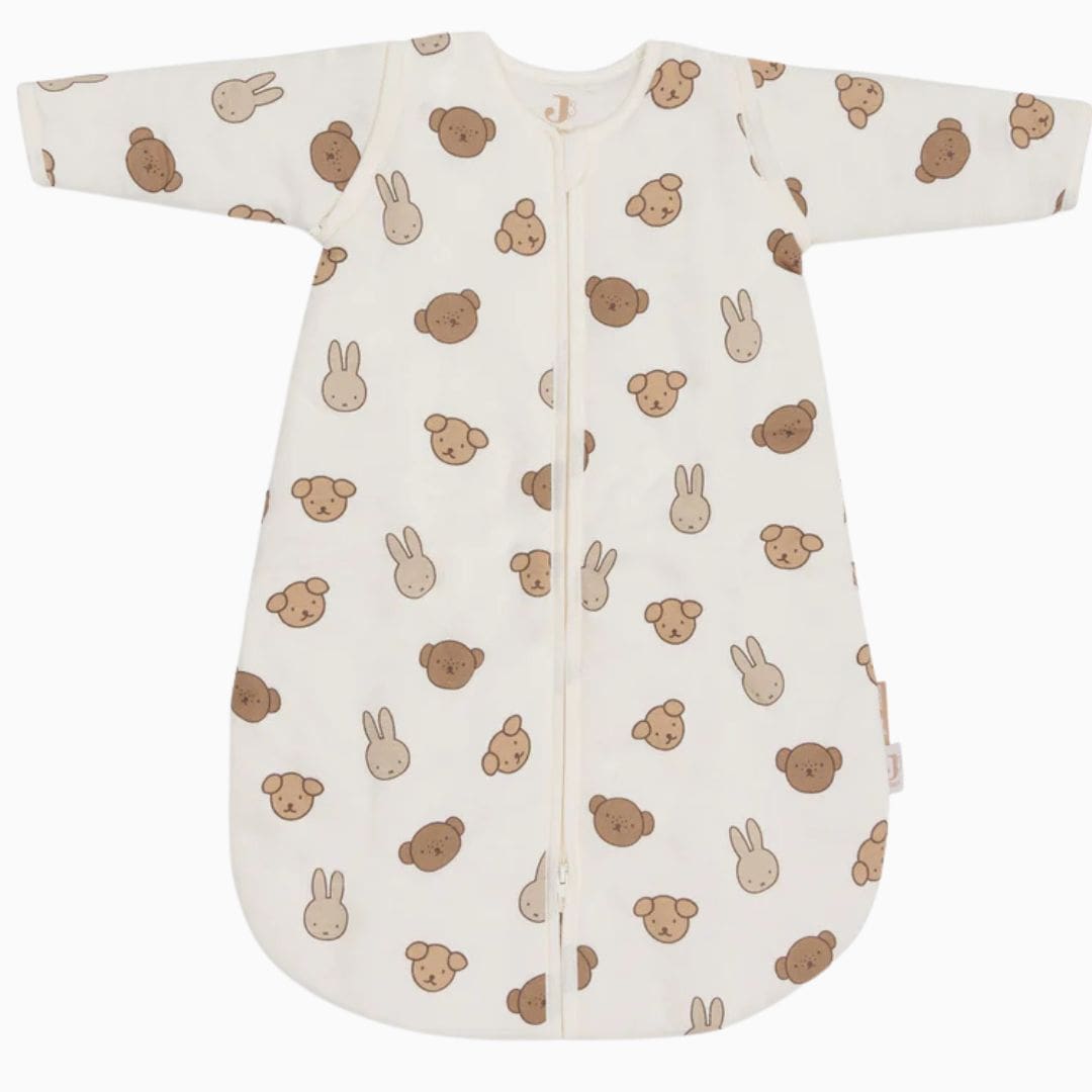 Jollein newborn slaapzak 60cm met afritsbare mouwen - miffy and friends