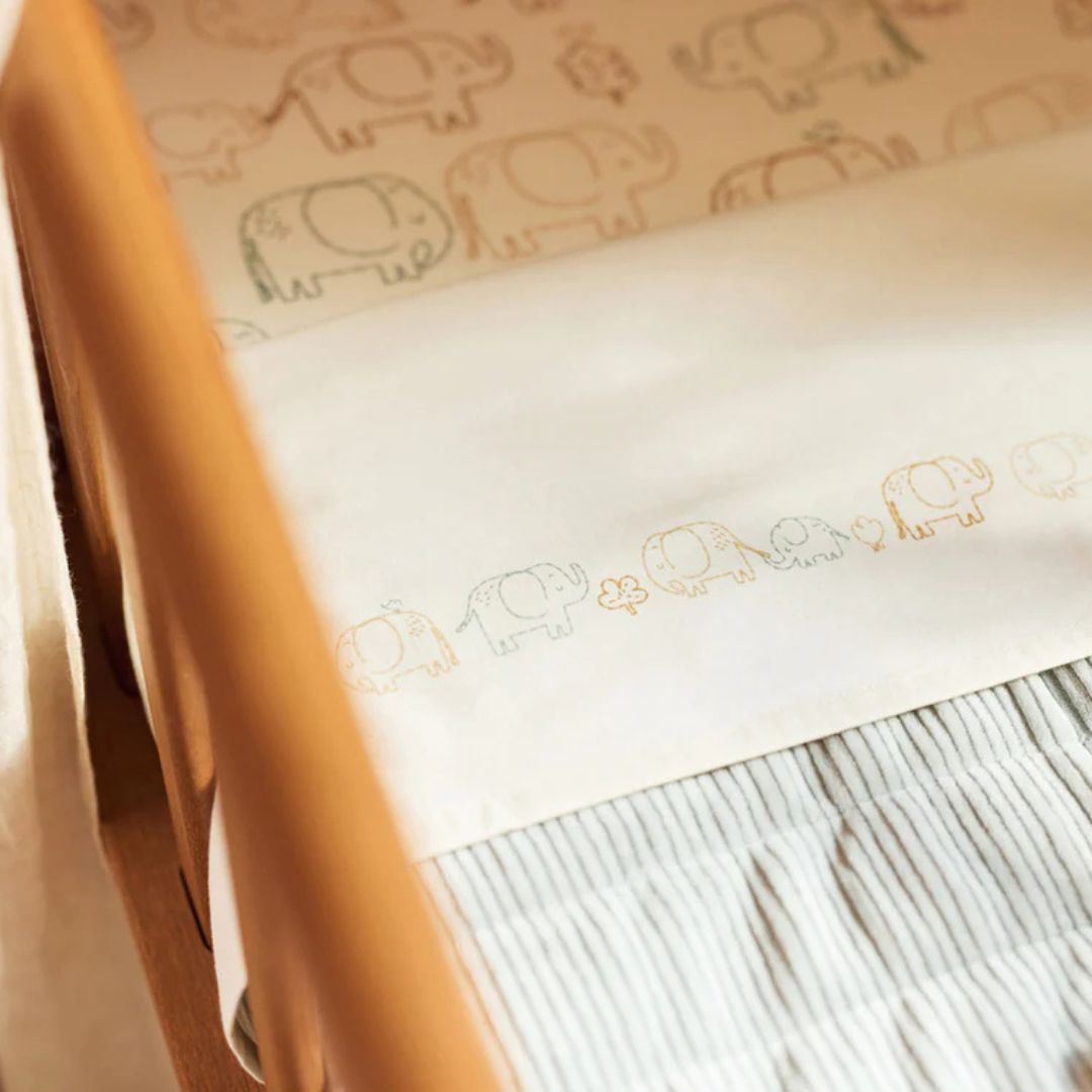 Jollein wieglaken 75x100cm in het thema Elephant Tales