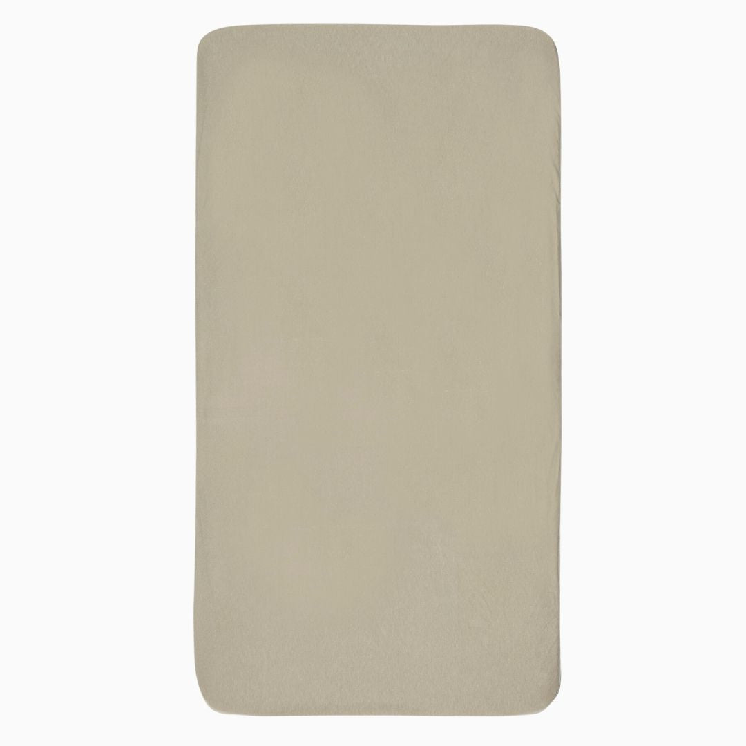 Jollein hoeslaken voor wieg en ledikant van jersey katoen in de kleur olijf groen