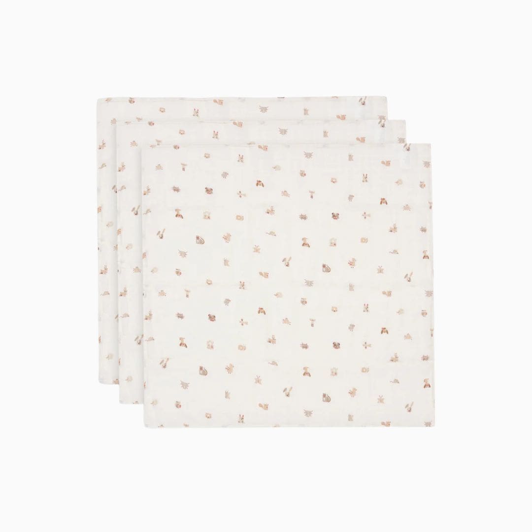 Jollein hydrofiele doeken set Animal Friends - 3st