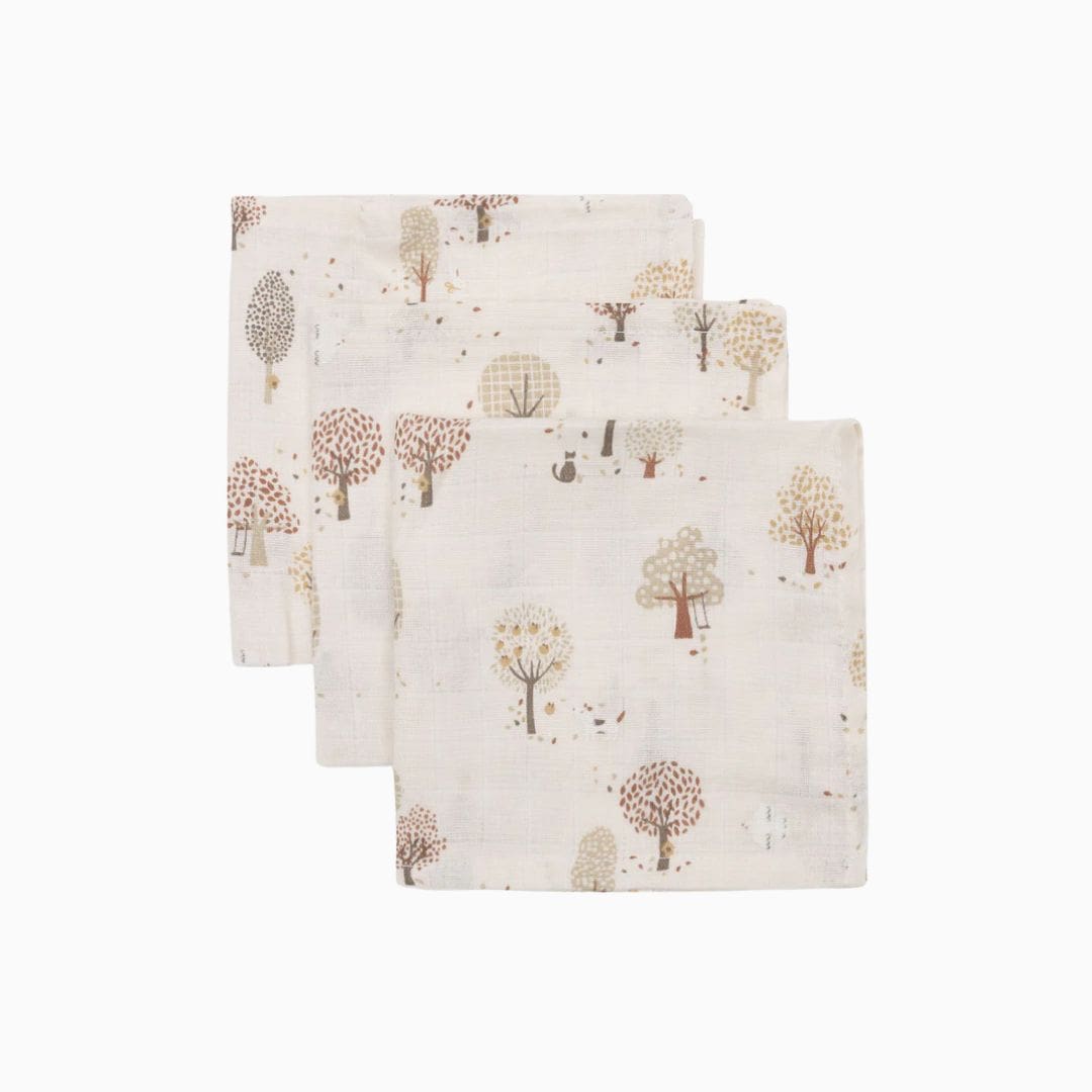 Jollein hydrofiele modndoekjes Tiny Park - 3 stuks