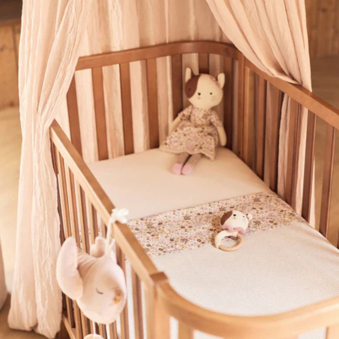 Jollein ledikantlaken 120x150cm in het thema Flower Fairies