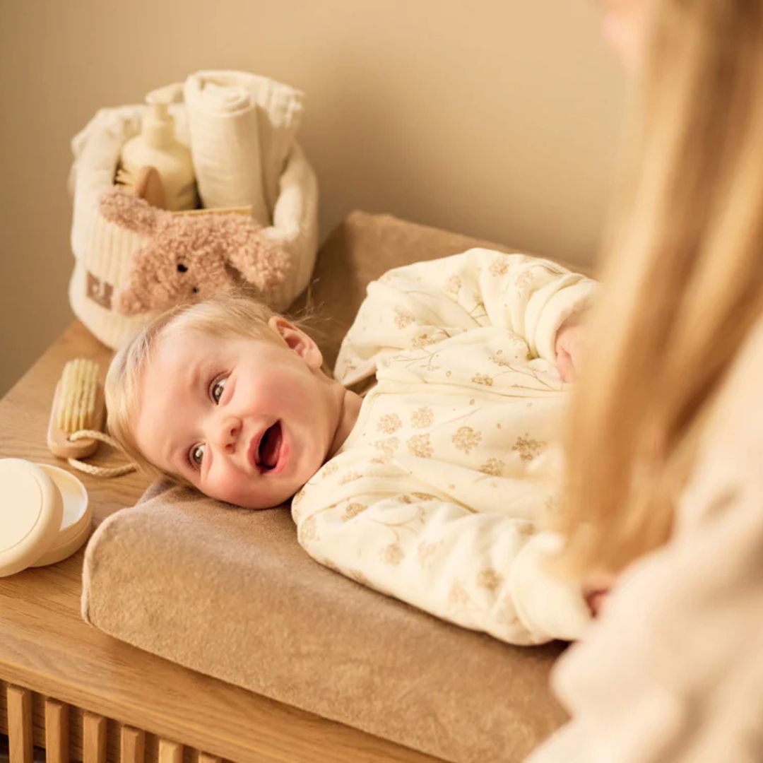 Jollein newborn slaapzak 60cm met afritsbare mouwen - leafy dreams