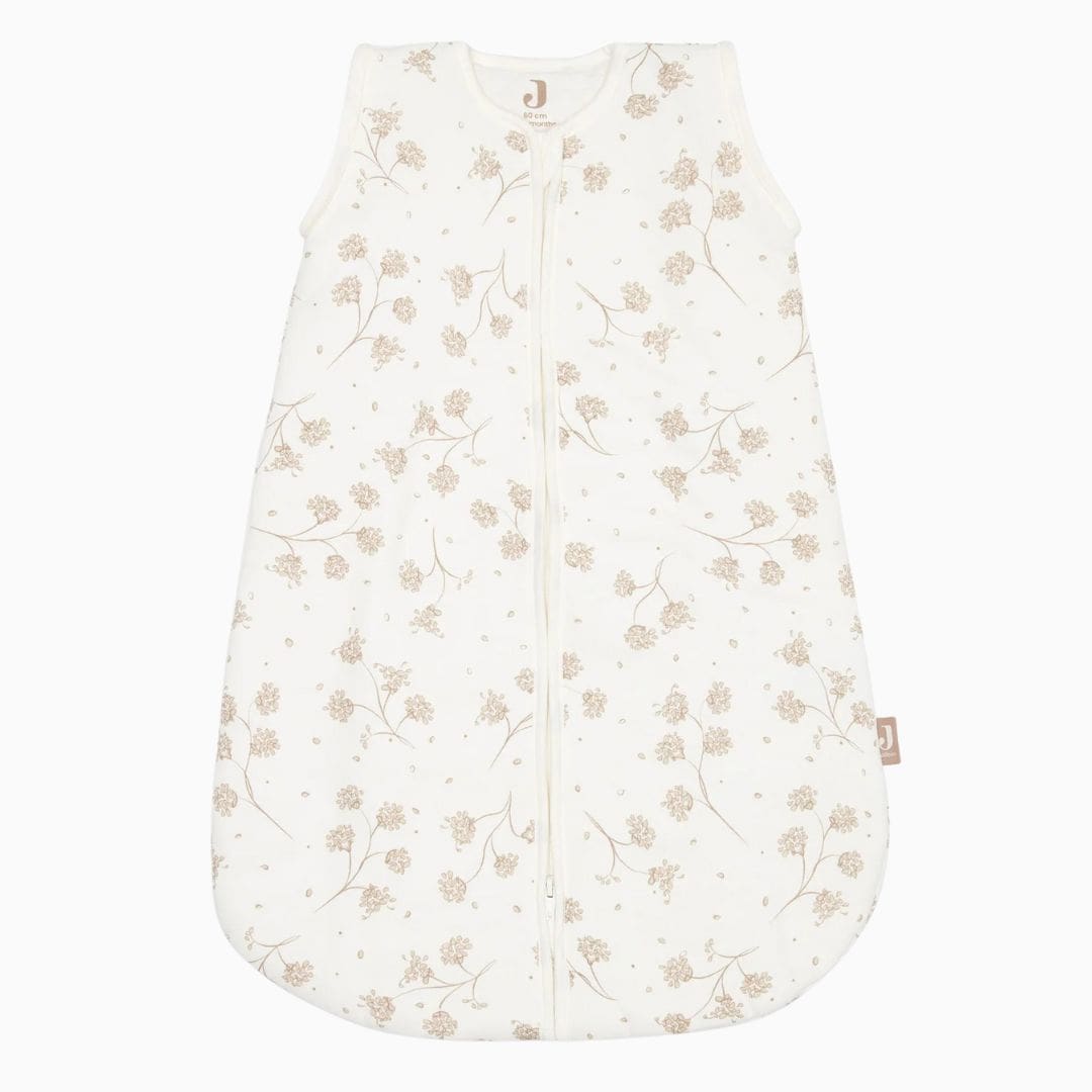 Jollein newborn slaapzak met afritsbare mouwen in het thema leafy dreams