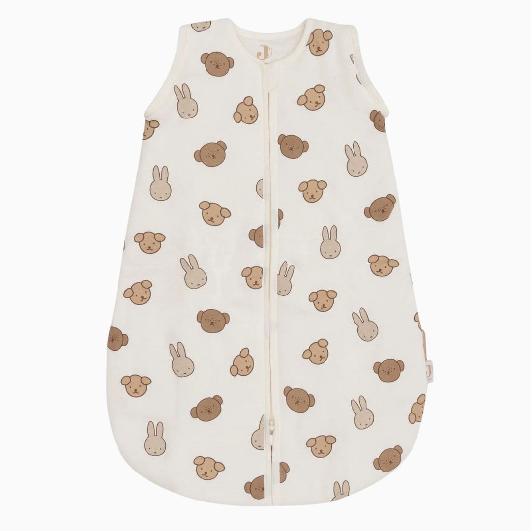 Jollein newborn slaapzak 60cm met afritsbare mouwen - miffy and friends