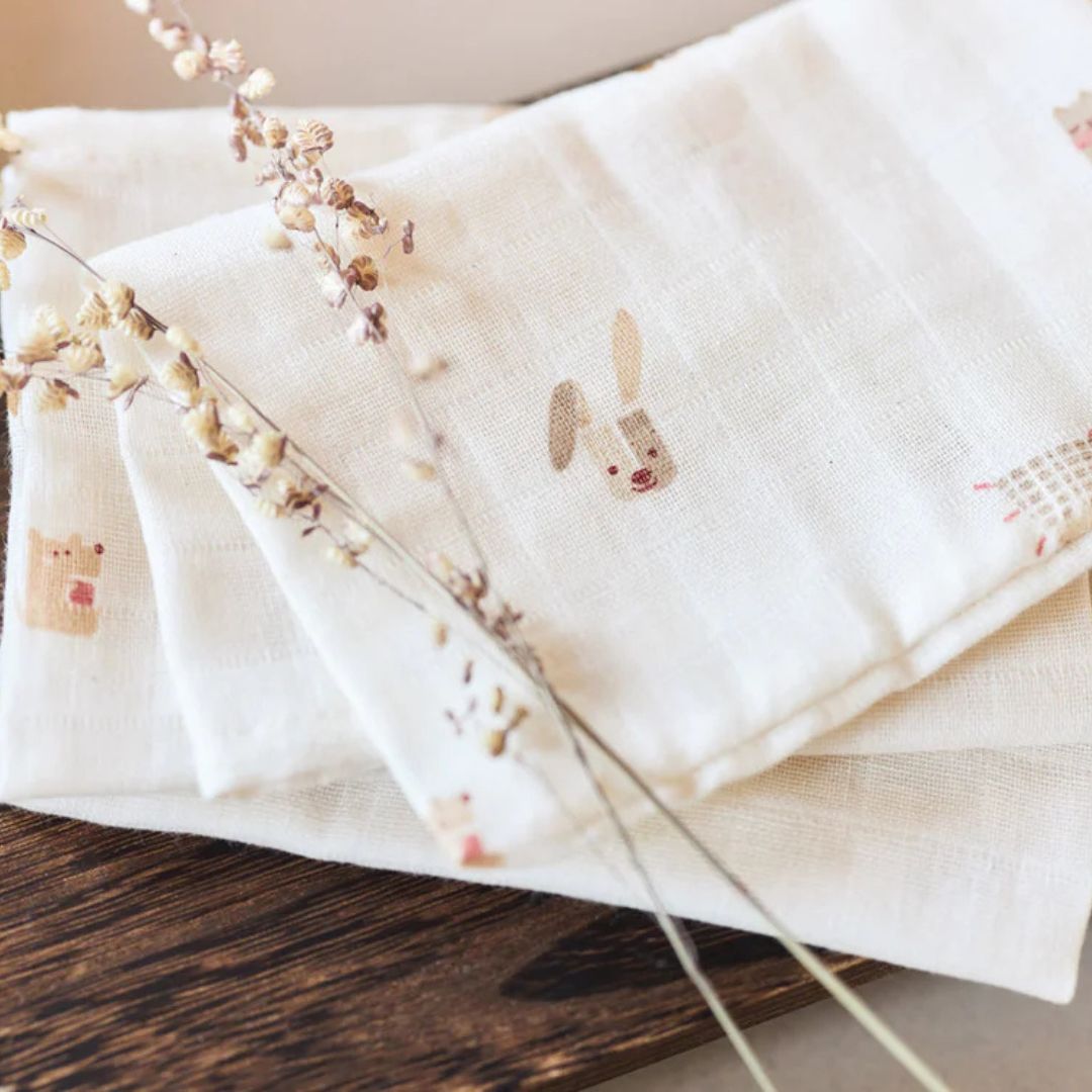 Jollein hydrofiele doeken set Animal Friends - 3st