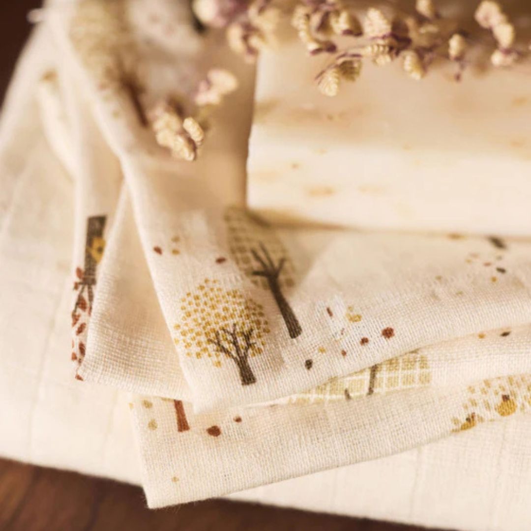 Jollein hydrofiele washandjes set Tiny Park