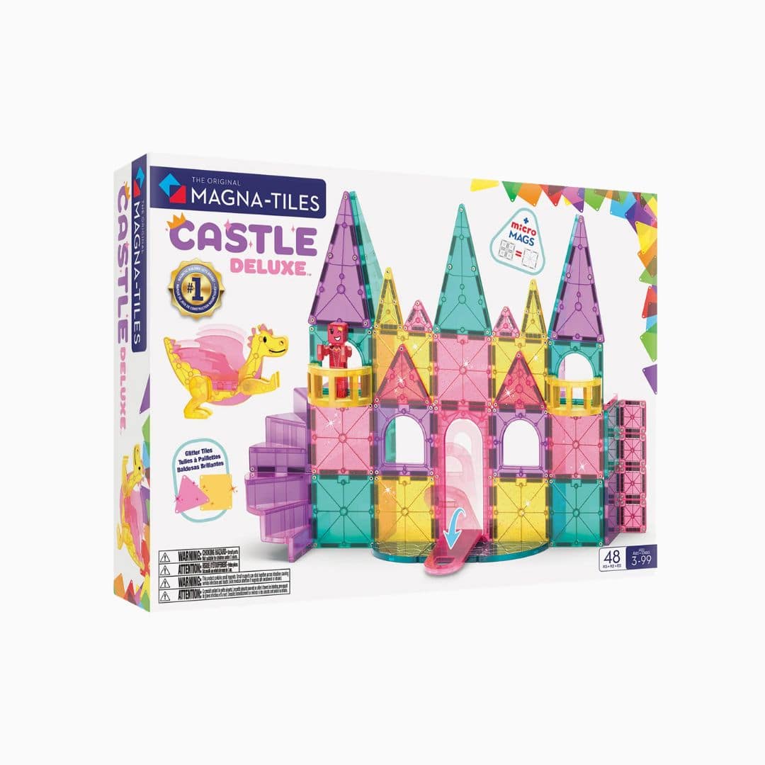 Magna-Tiles kasteel met micromags - 48-delig
