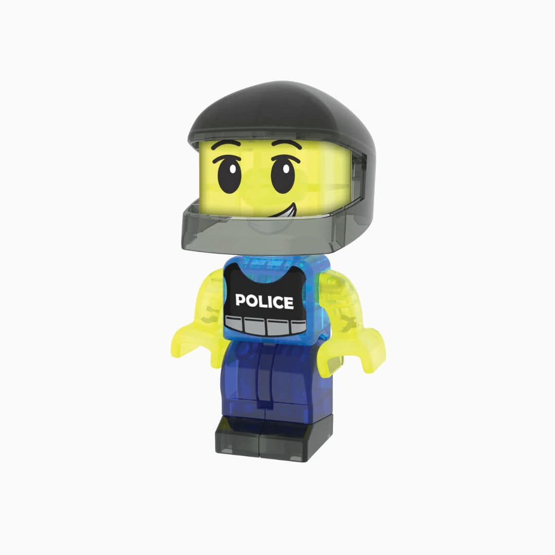 Magna-Tiles politie station - 20-delig