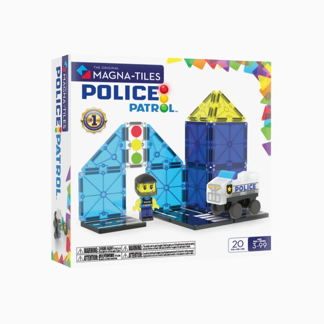 Magna-Tiles politie station - 20-delig