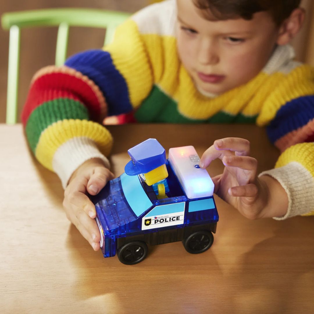 Magna-Tiles politie station - 35-delig