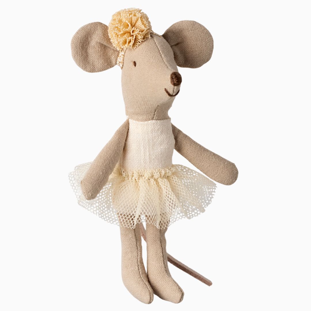 Maileg kleine zus ballerina muis - off white