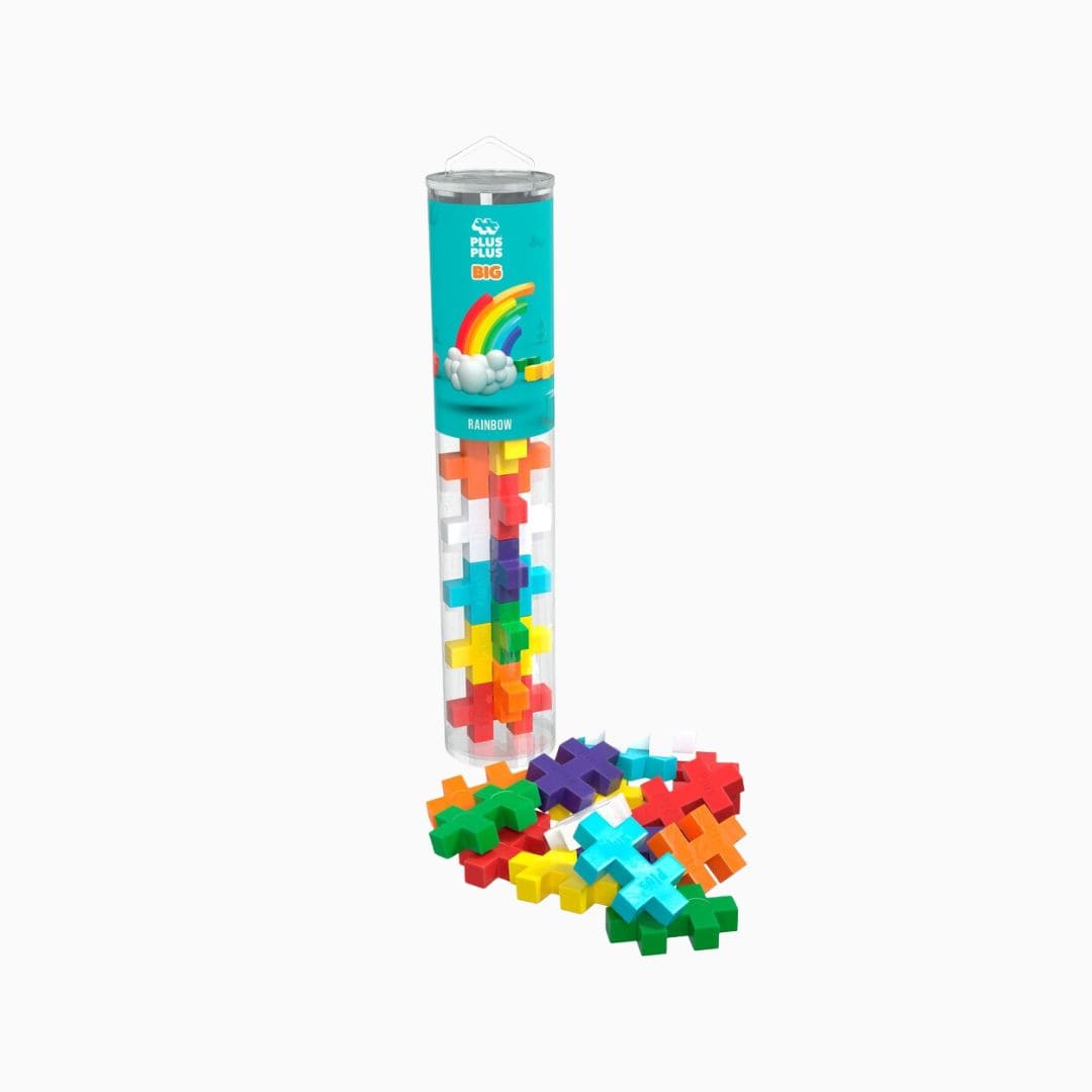 PlusPlus BIG Tube rainbow bouwspeelgoed - 15 stuks
