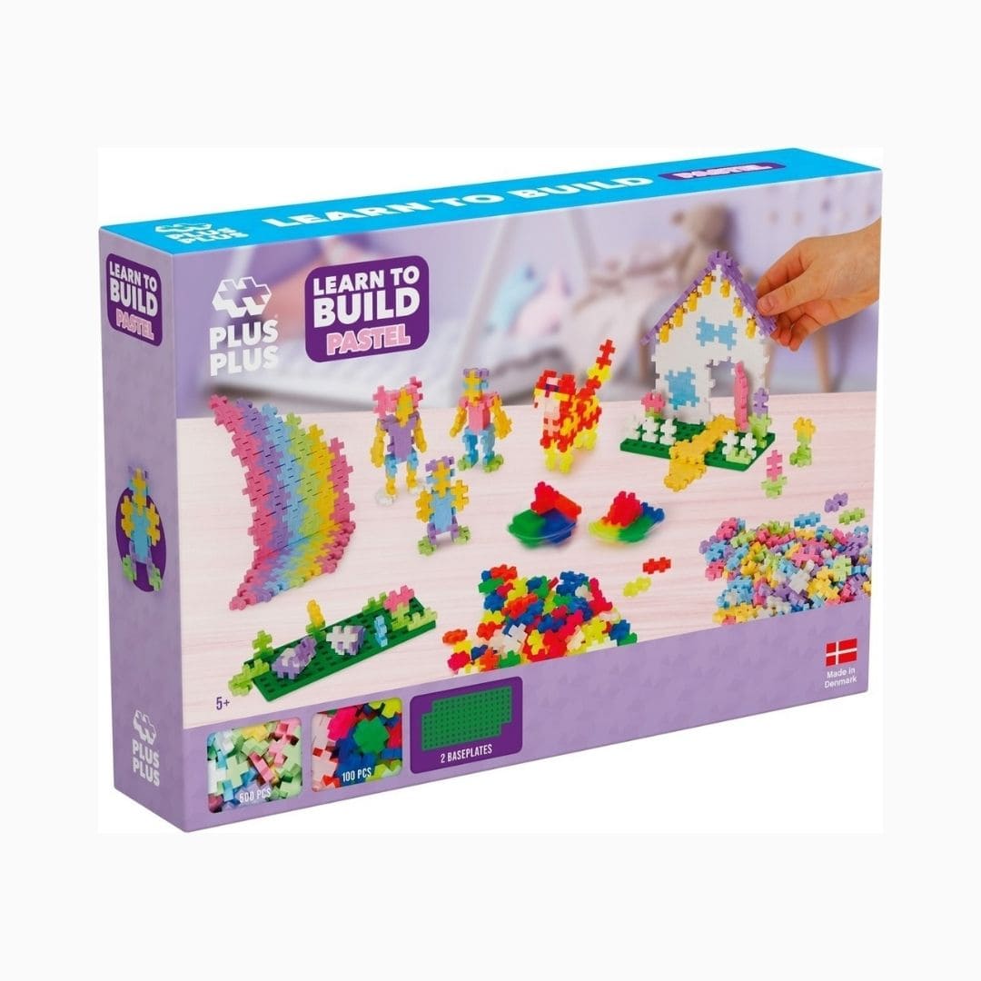 PlusPlus learn to build set met 600 stukjes constructie speelgoed