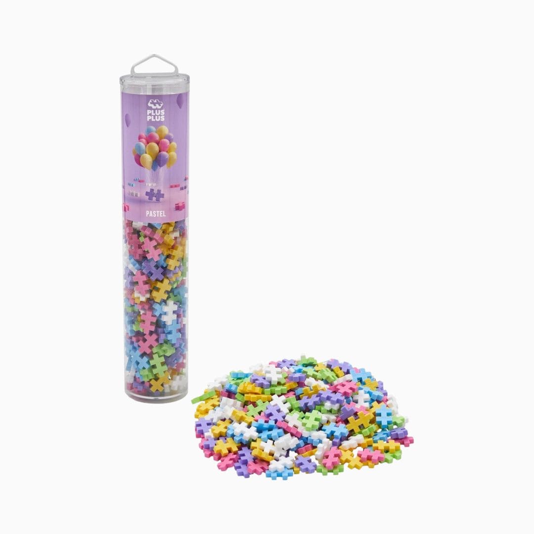 PlusPlus speelgoed constructiemateriaal in pastel kleuren