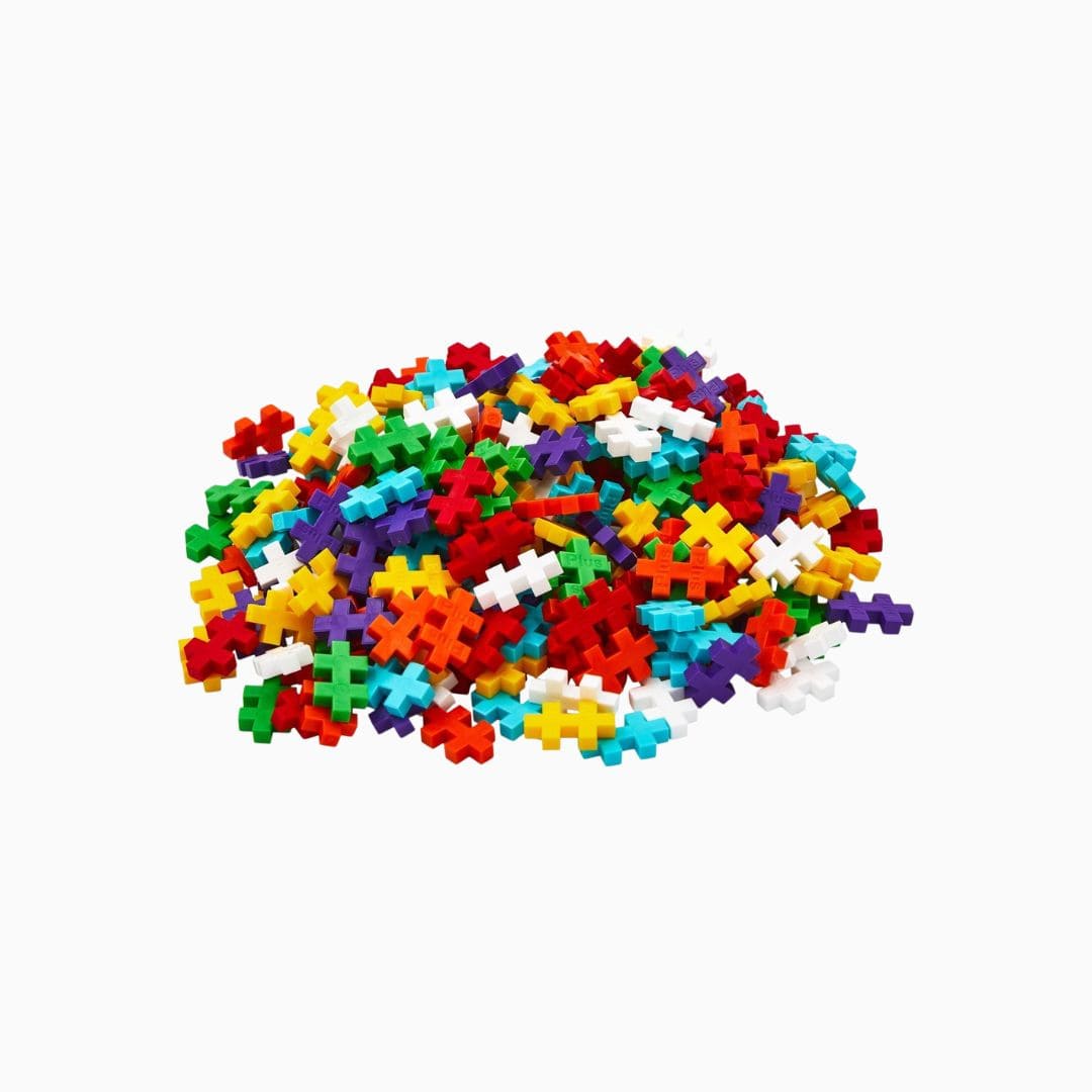 PlusPlus speelgoed constructie materialen in regenboog kleuren