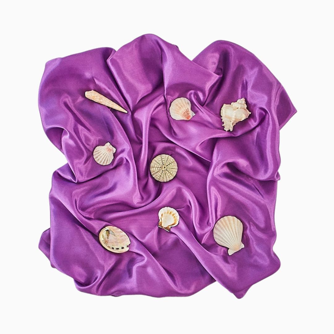 Sarah silks speelzijde in de kleur fuchsia paars