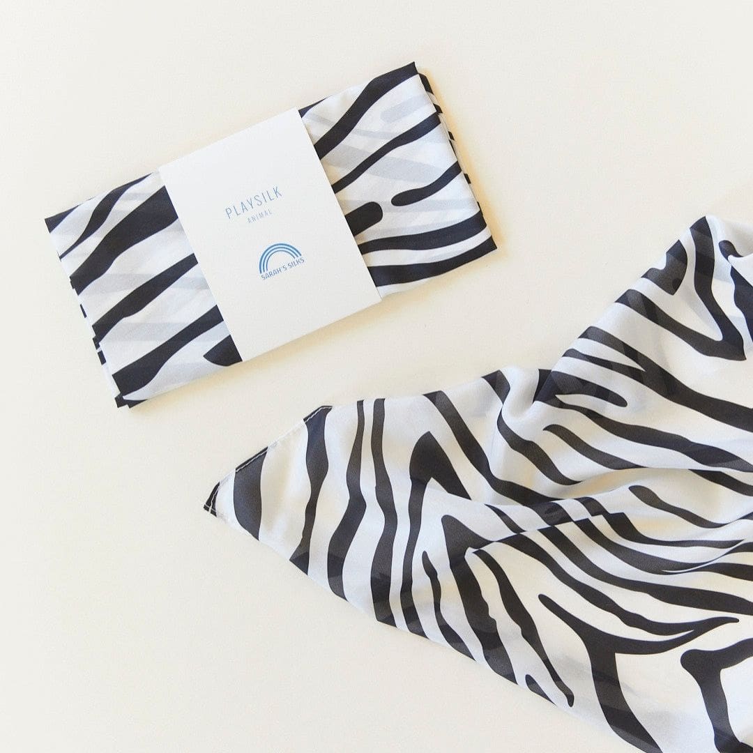Sarah silks speelzijde zebra uit de animal collectie