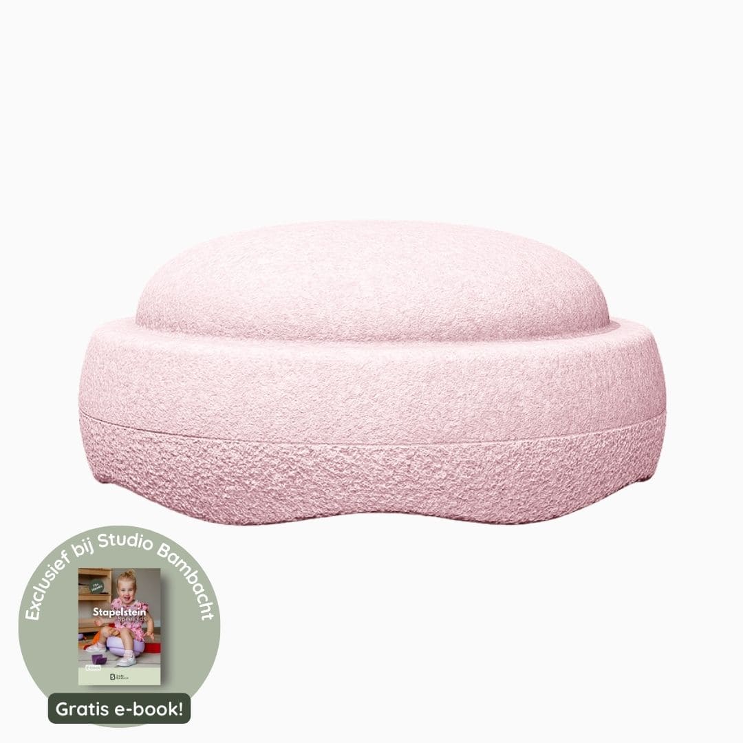 Stapelstein grow steen in de kleur rose licht roze