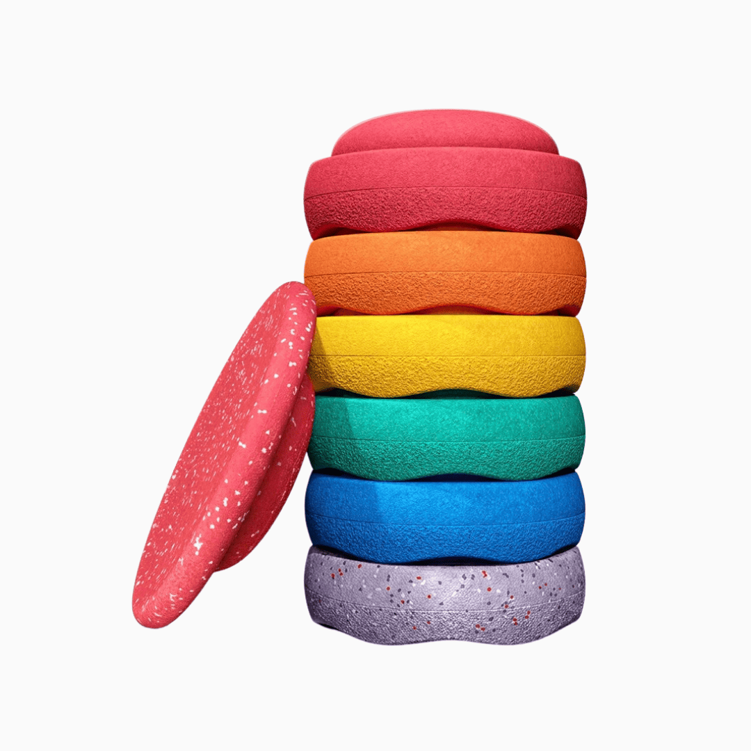 stapelstein regenboog winter special set met balansbord