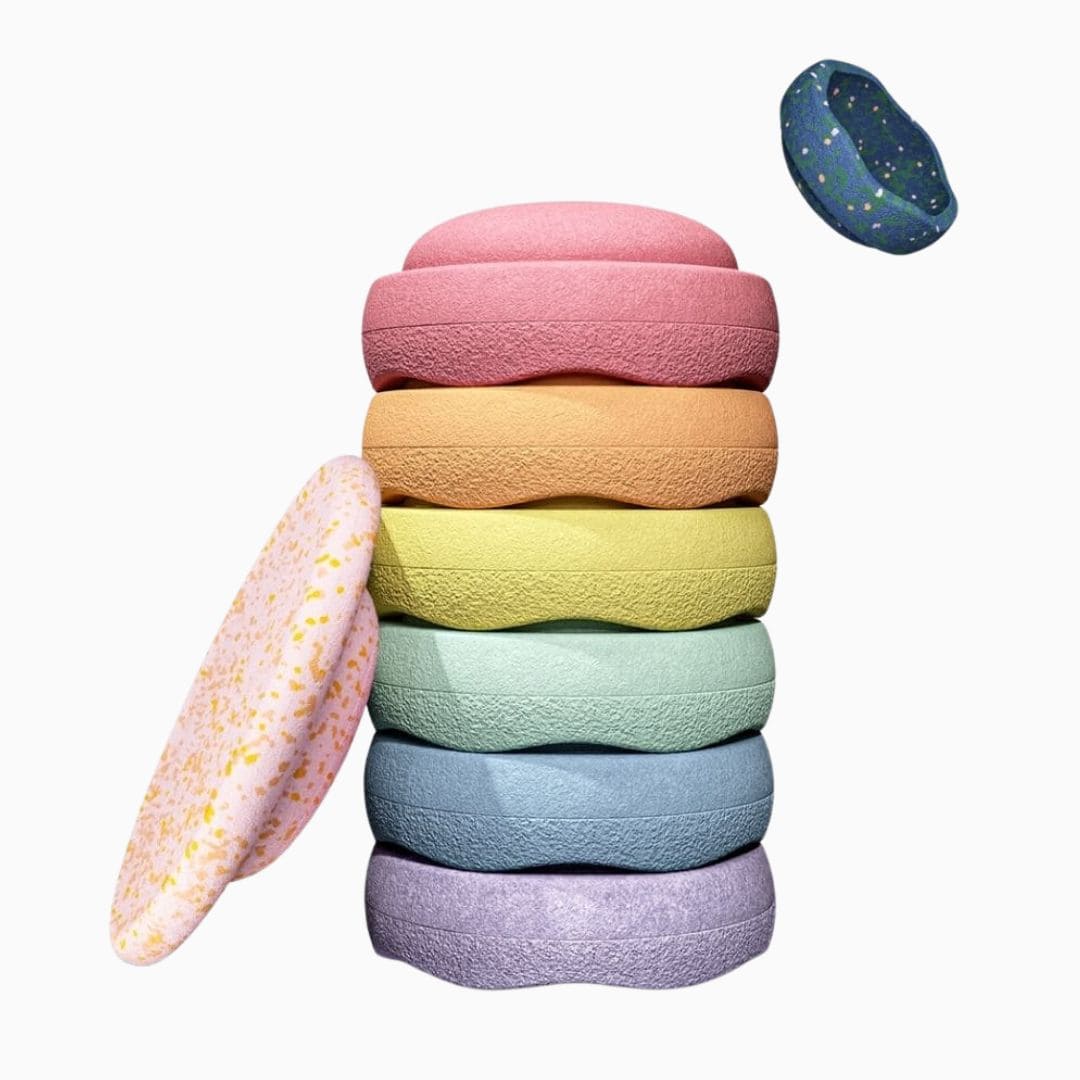 Stapelstein pastel stenen spring special set met balance board en mini steen