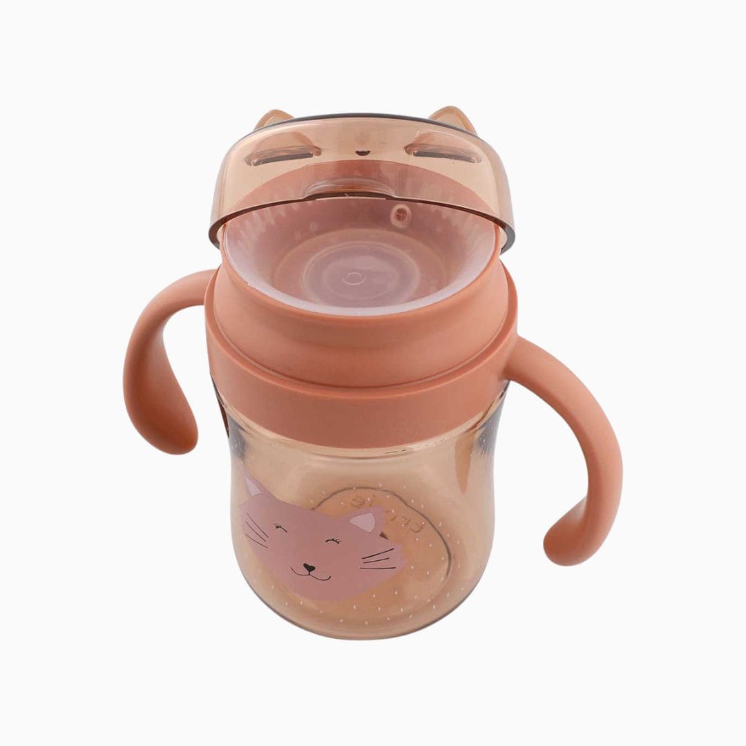 Trixie 360° drinkfles met handvatten in het thema Mrs. Cat