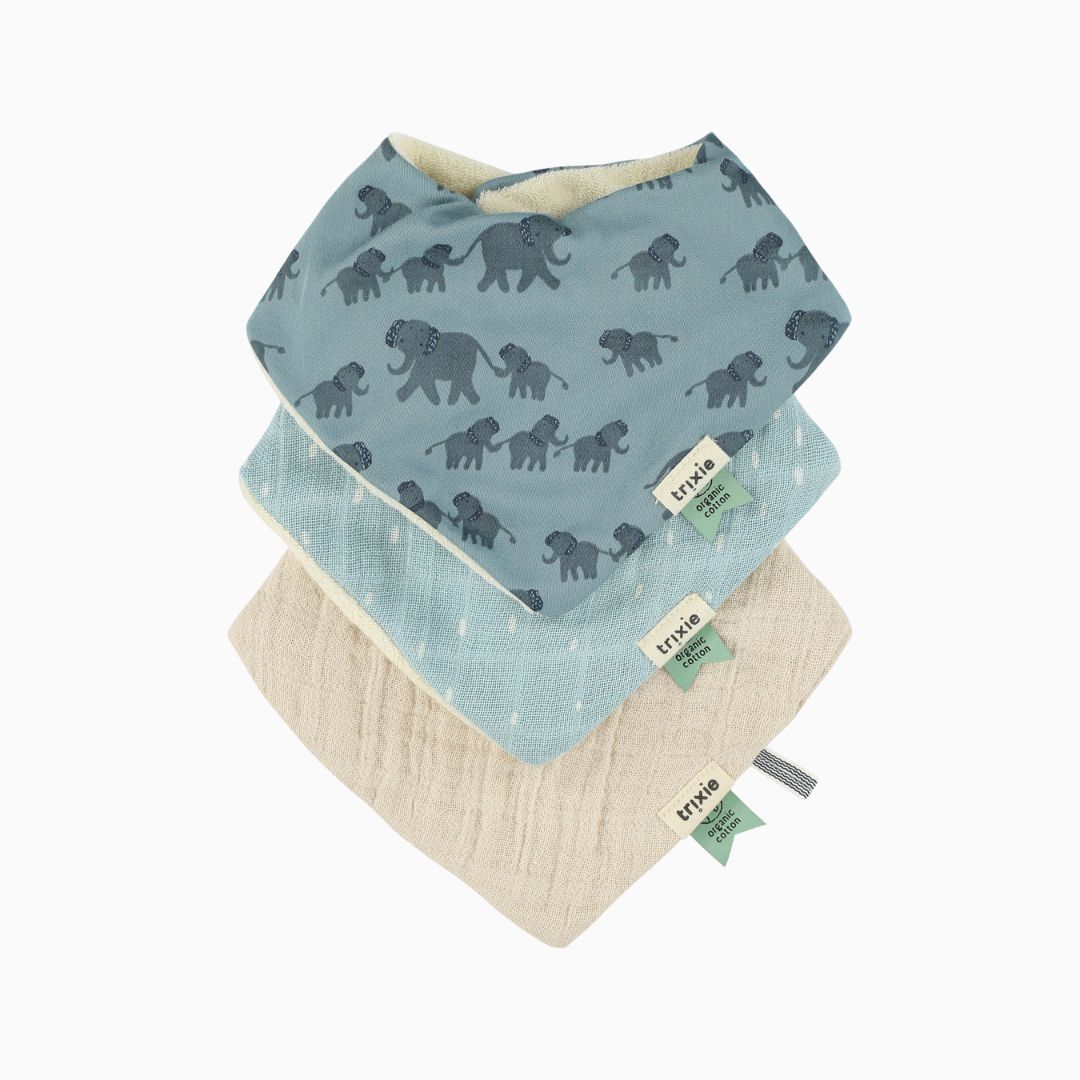Trixie bandana slabben Elephant mix - 3 stuks
