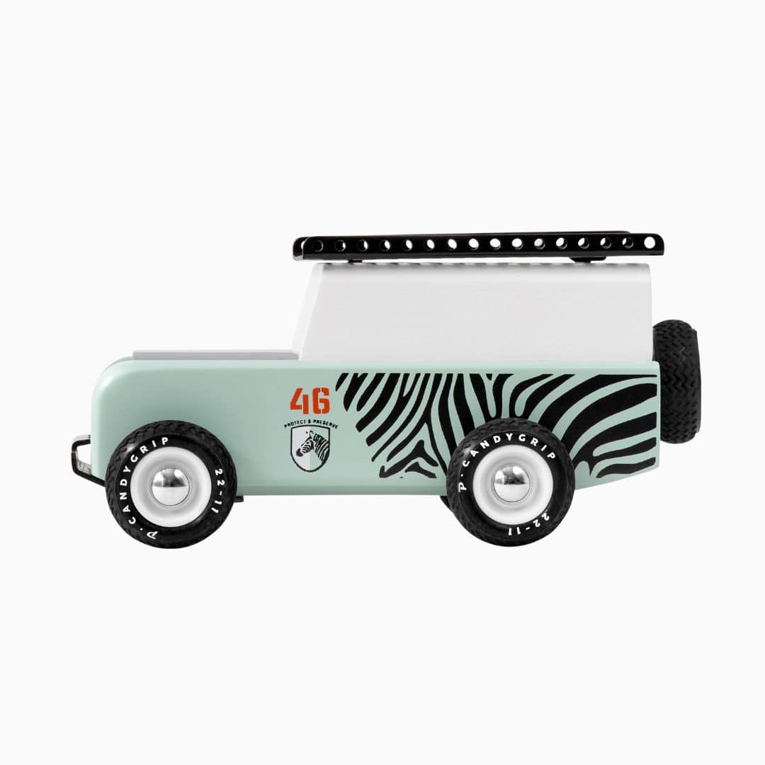 Candylab houten speelgoedauto Zebra Drifter