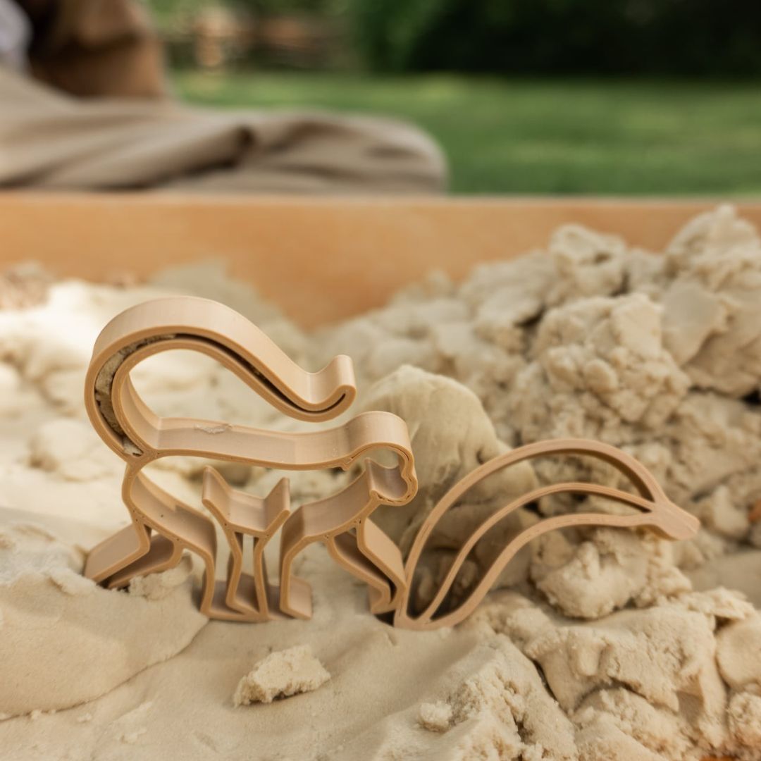 Grennn kinetisch zand vormpjes apen