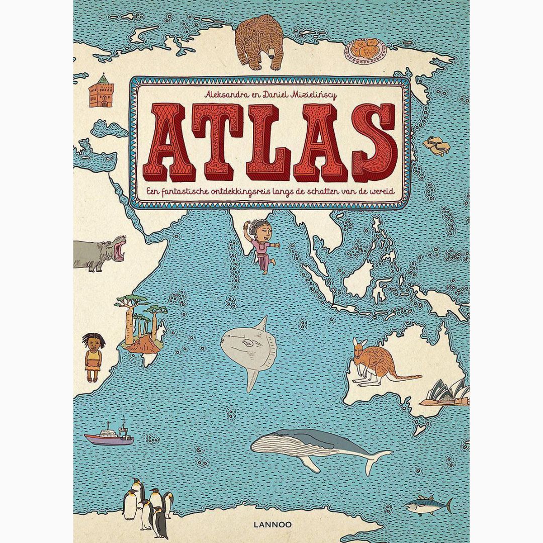 Uitgeverij Lannoo Atlas van de wereld door Daniel Mizielinski