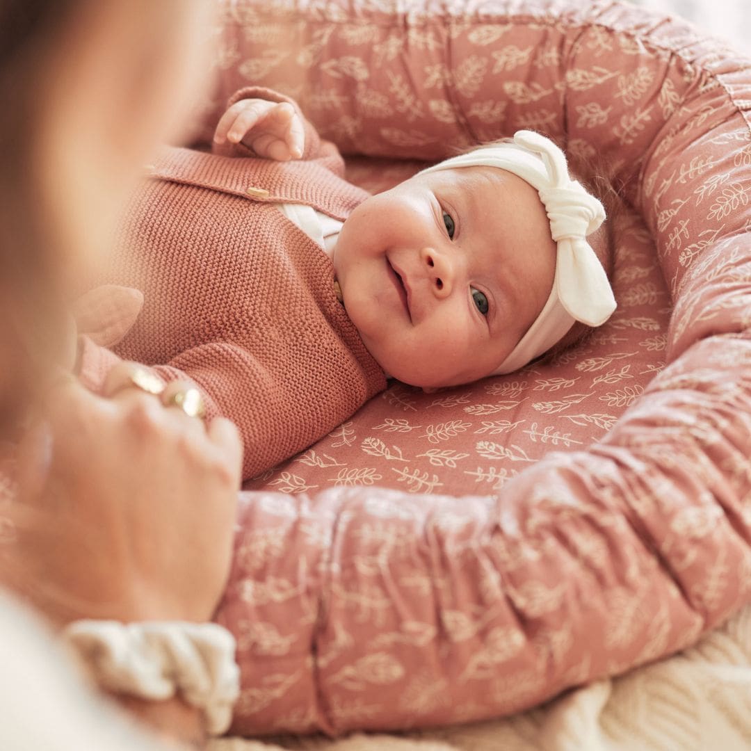 Jollein babynestje roze met bloemenprint meadow